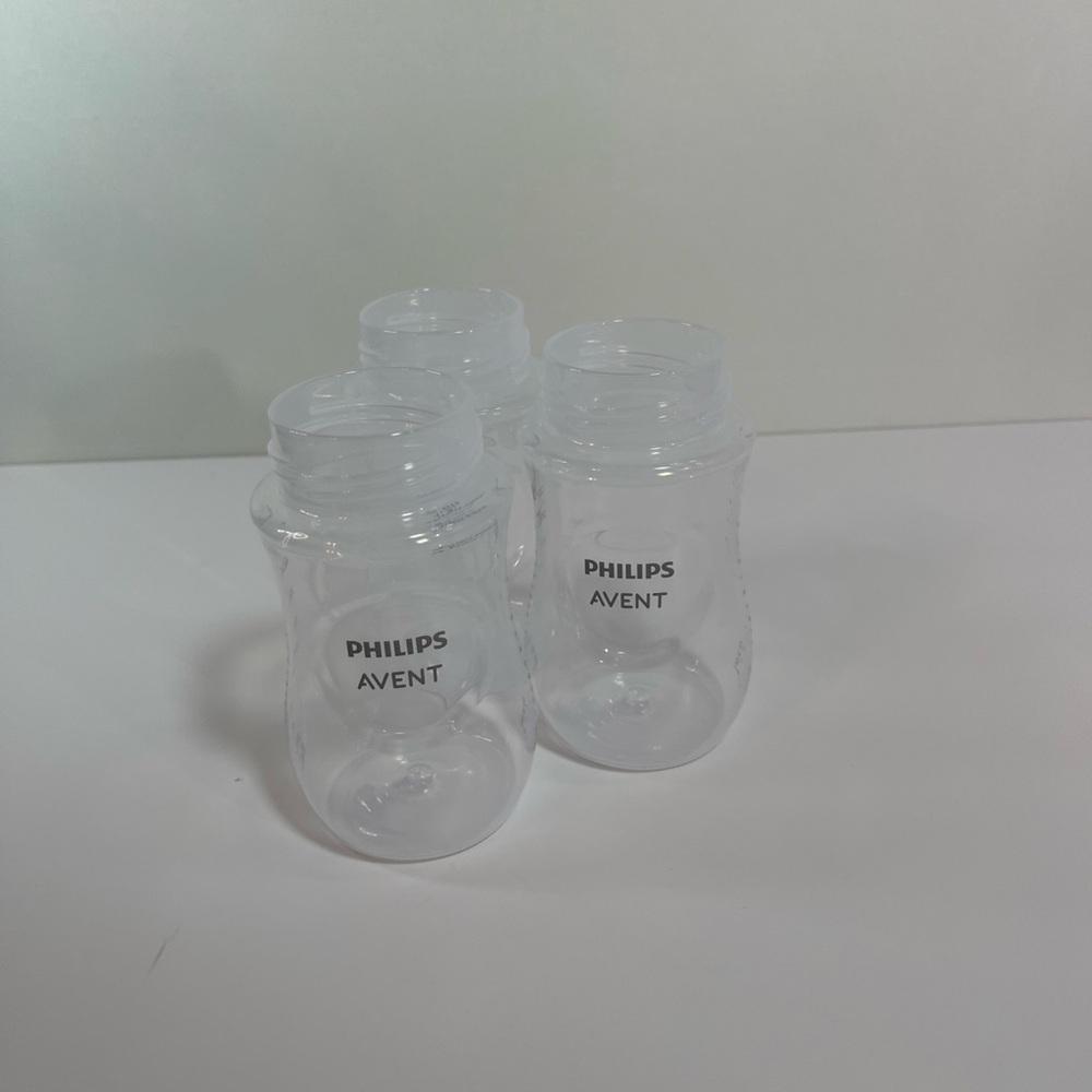 Lot of 3 New Philips Avent Plastic 9 oz Baby Bottles No Tops Never Used